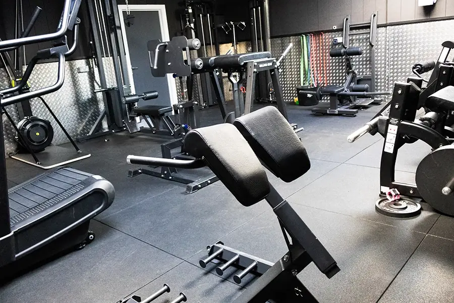 Upstairs machine bay at Sportive Tricks gym, Tonbridge